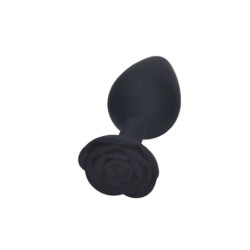 XXXXX  Anal Plug - Black Rose, Anal Butt Plug Sex Toy, Waterproof Adult Toys, 10cm