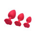 Anal Plug - Red Rose, Anal Butt Plug Sex Toy, Waterproof Adult Toys, 10cm