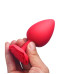 Anal Plug - Red Rose, Anal Butt Plug Sex Toy, Waterproof Adult Toys, 10cm
