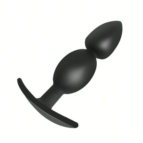 Anal Plug DOUBLE, Silicon Waterproof Adult Toys, 8cm