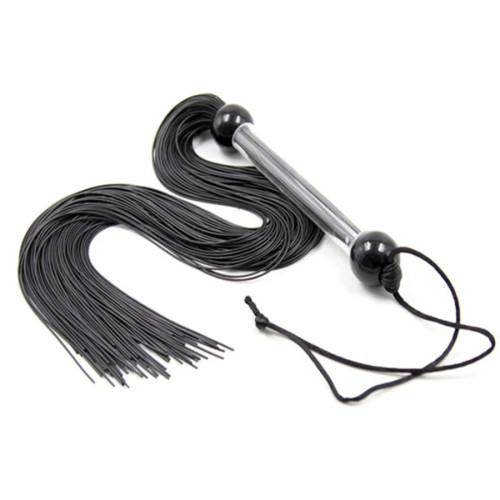 Silicone Whip  Flogger Spanking, black