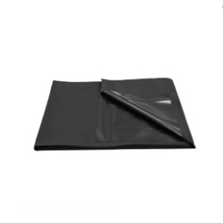 PVC Bed Sheets, Waterproof and Hypoallergenic Bed Cover, black, 2,2x1,3m