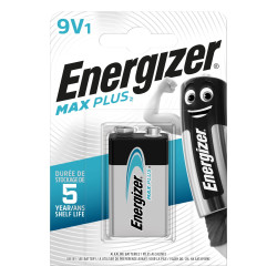 Energizer Max Plus Alkaline type 9V batteries, 1 pcs
