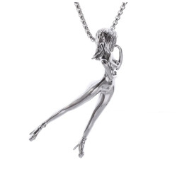 XXXXX  Pendant and chain Beautiful Girl with High Heels