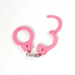 xxxxx Keychain - Miniature Simulation Handcuffs Personalized Funny, pink