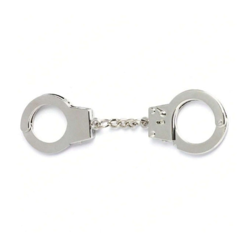 xxxxx Keychain - Miniature Simulation Handcuffs Personalized Funny, chrom