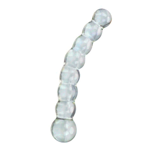 Glass beads anal massager, Anal Toys For Women and Men, 19cm