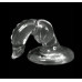 Male and female transparent anal massage crystal silicone dildo